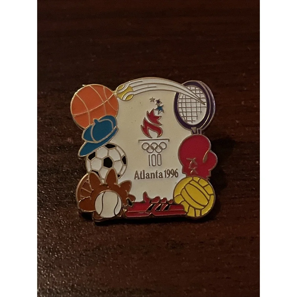 Vintage 1996 Atlanta‎ Olympics Sports Balls Events Lapel Hat Pin